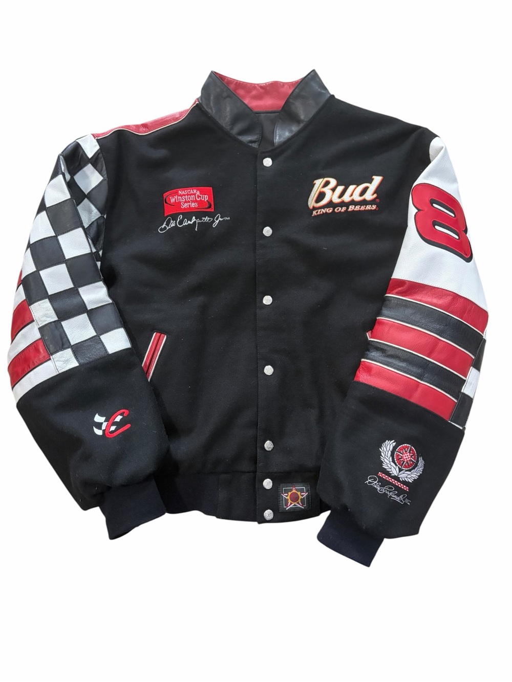VTG Jeff Hamilton Designs Chase Authentics Dale Earnhardt Varsity Jacket Mens M